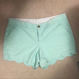Scalloped Lilly Pulitzer shorts
